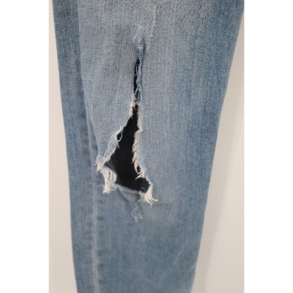 Rag & bone women's 25 W28 skinny jean in evertone cotton blend destroyed ripped - Picture 2 of 10